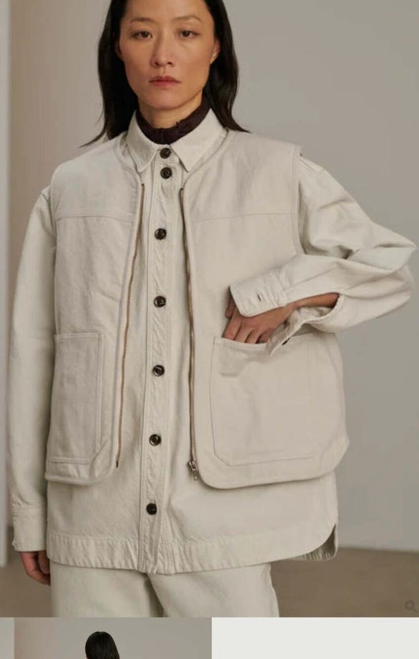 SOEUR Sz 0 XS Connor Vest Sleeveless Jacket Fleece Lining Full Zip NWT